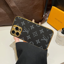 Lou Classic Monogram iPhone Case With Electroplated Gold Edges