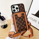 Lou GG Card Holder Chain iPhone Case