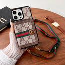 Lou GG Card Holder Chain iPhone Case