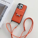 H Card Bag Leather Crossbody iPhone Case