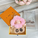 Fluffy Cute Sunflower Plush Keychain