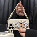 Hard Shell Labubu Mirror Kickstand iPhone Case – Rotatable Mirror | Shockproof Design