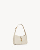 Saint Laurent Le 5 à 7 Patent Leather Hobo – Burgundy Elegance