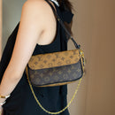 Luxury-Inspired Crossbody Bag with Gold Chain Strap
