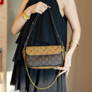 Luxury-Inspired Crossbody Bag with Gold Chain Strap