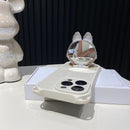 Hard Shell Labubu Mirror Kickstand iPhone Case – Rotatable Mirror | Shockproof Design