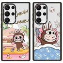 Cute Cartoon Labubu | Outing Sleeping - Phone Case Samsung Galaxy S25 S24 S23 S22 Ultra