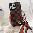 Lou Side Card Bag Crossbody Chain iPhone Case