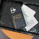 Lou Card Bag Gold Logo iPhone Case