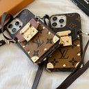 Lou Chain Leather iPhone Case