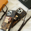 Lou Chain Leather iPhone Case