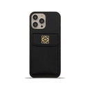 LOEWE iPhone Case With Card Holder Black-QBK240603