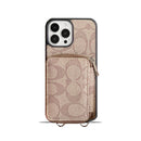 Coach iPhone Case With Wallet Coffee-LQB241412