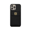 LOEWE iPhone Case With Card Holder Black-QBK240603