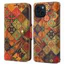 Vintage  Floral seasons Leather Wallet Case  – Boho Chic Protection for iPhone Case