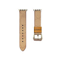 Leather Coach Apple Watch Band Coffee-YHK244221710