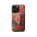 Vintage  Floral seasons Leather Wallet Case  – Boho Chic Protection for iPhone Case