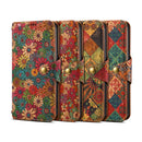 Vintage  Floral seasons Leather Wallet Case  – Boho Chic Protection for iPhone Case
