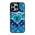 Lou Blue Leather iPhone Case