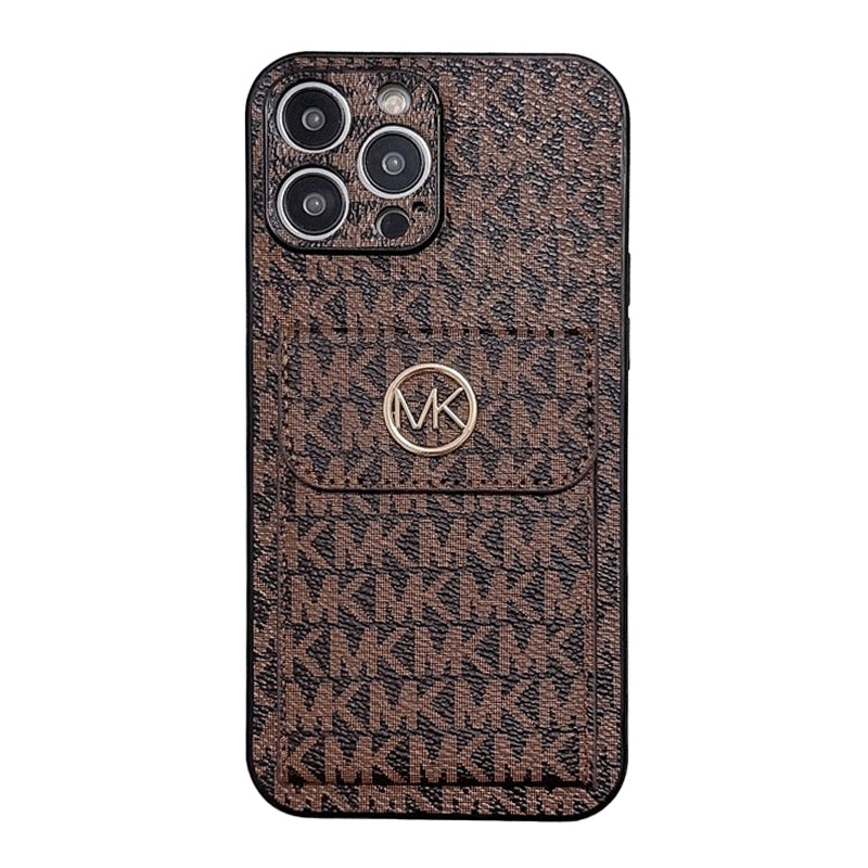 MK Card Bag Gold iPhone Case