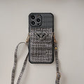 Pra Weave Card Bag Crossbody iPhone Case