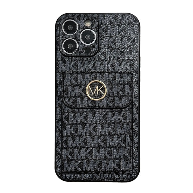 MK Card Bag Gold iPhone Case