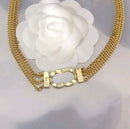 Luxury Brand CC Pendant Necklace Choker