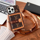 Lou GG Card Holder Chain iPhone Case