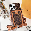 Lou GG Card Holder Chain iPhone Case