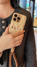 Feather-light Cozy: Chic Cookie-Inspired iPhone Case for Trendsetters