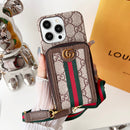 Lou GG Card Holder Chain iPhone Case