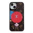 Lou Balloon & Heart Leather iPhone Case