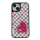Lou Balloon & Heart Leather iPhone Case