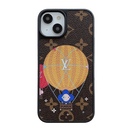 Lou Balloon & Heart Leather iPhone Case