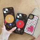 Lou Balloon & Heart Leather iPhone Case