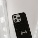 H Card Bag Leather Crossbody iPhone Case