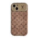 Lou Brown & Black Classic Leather iPhone Case