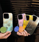 Glacier Blur Shell iPhone Case – INS Style Iridescent Design