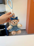 Limited Edition Sherry May Plush Keychain - Luxe Teddy Bear Bag Charm for Designer Handbags