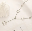 Designer Brand letter CC Necklace Elegant