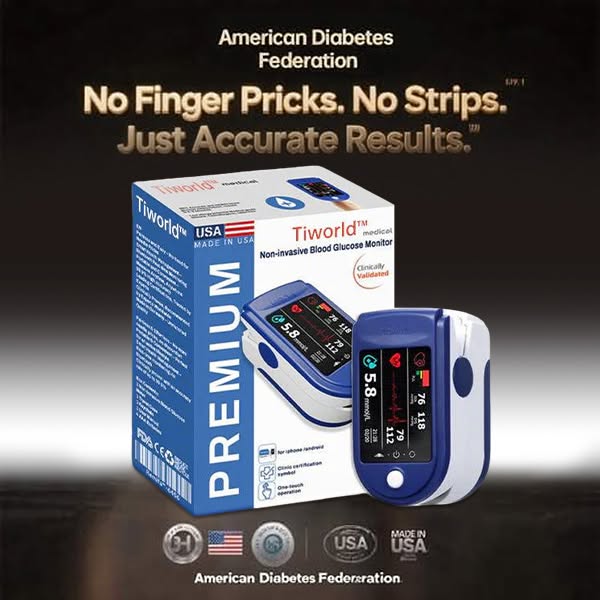 🔥El Mejor Regalo de Navidad 🎁-Tiworld™ Monitor de glucosa en sangre no invasivo – **sin dolor** y **99,9 % preciso** ✅ Certificado por la ADA y aprobado por la FDA 🔥