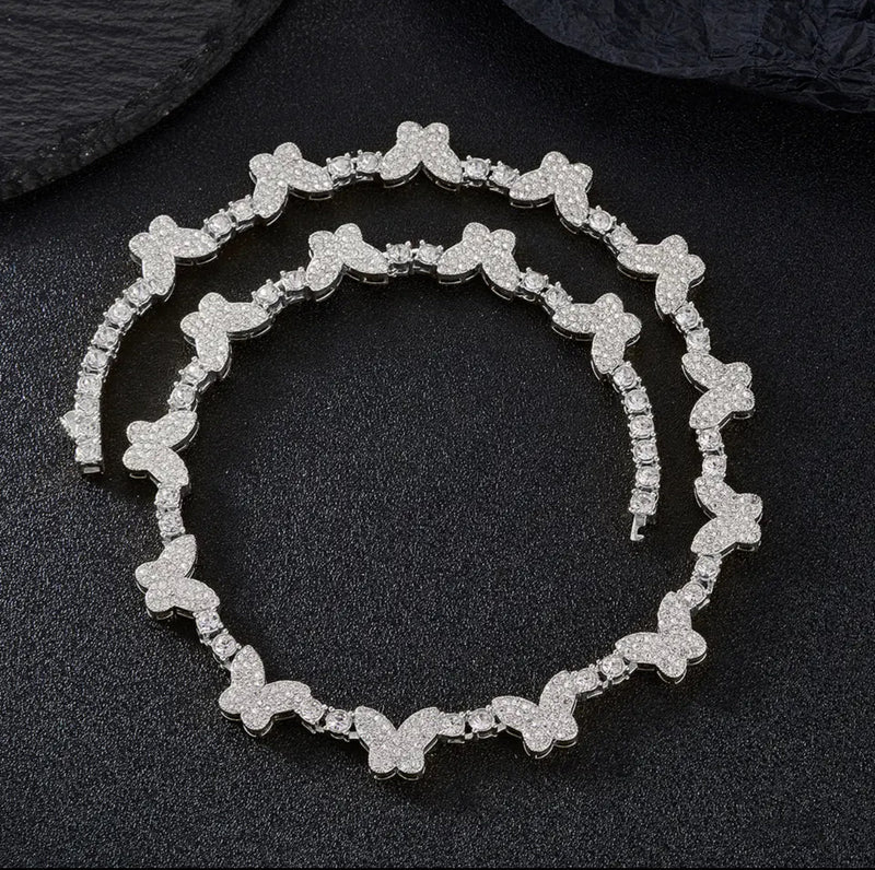 Rhinestone Butterfly chain