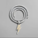 Crystal Charm lightning Necklace