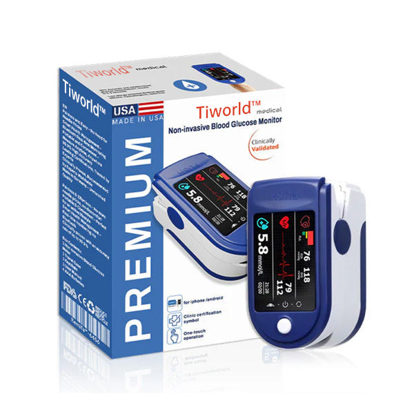 🔥El Mejor Regalo de Navidad 🎁-Tiworld™ Monitor de glucosa en sangre no invasivo – **sin dolor** y **99,9 % preciso** ✅ Certificado por la ADA y aprobado por la FDA 🔥