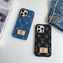Luxury - Style Crossbody Magnetic Card - Holder iPhone Case