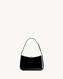 Saint Laurent Le 5 à 7 Patent Leather Hobo – Burgundy Elegance