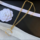 Designer Letter CC Necklace