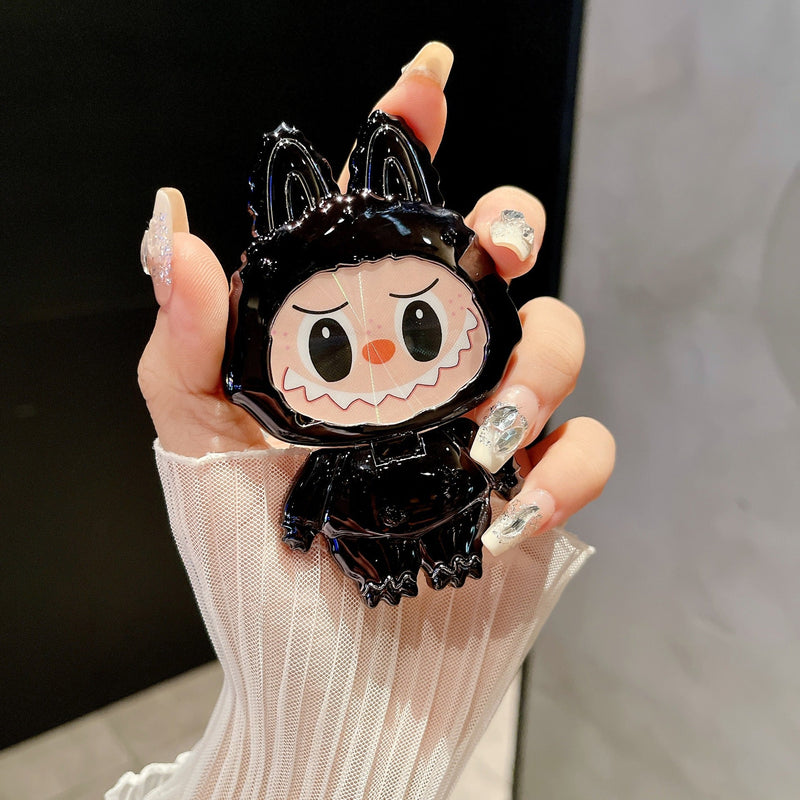 Labubu Style Rotating Mirror Phone Stand – Cute, Functional, and Portable