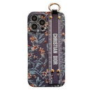 CD Purple & White Wristband iPhone Case