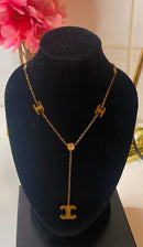 Designer Brand letter CC Necklace Elegant